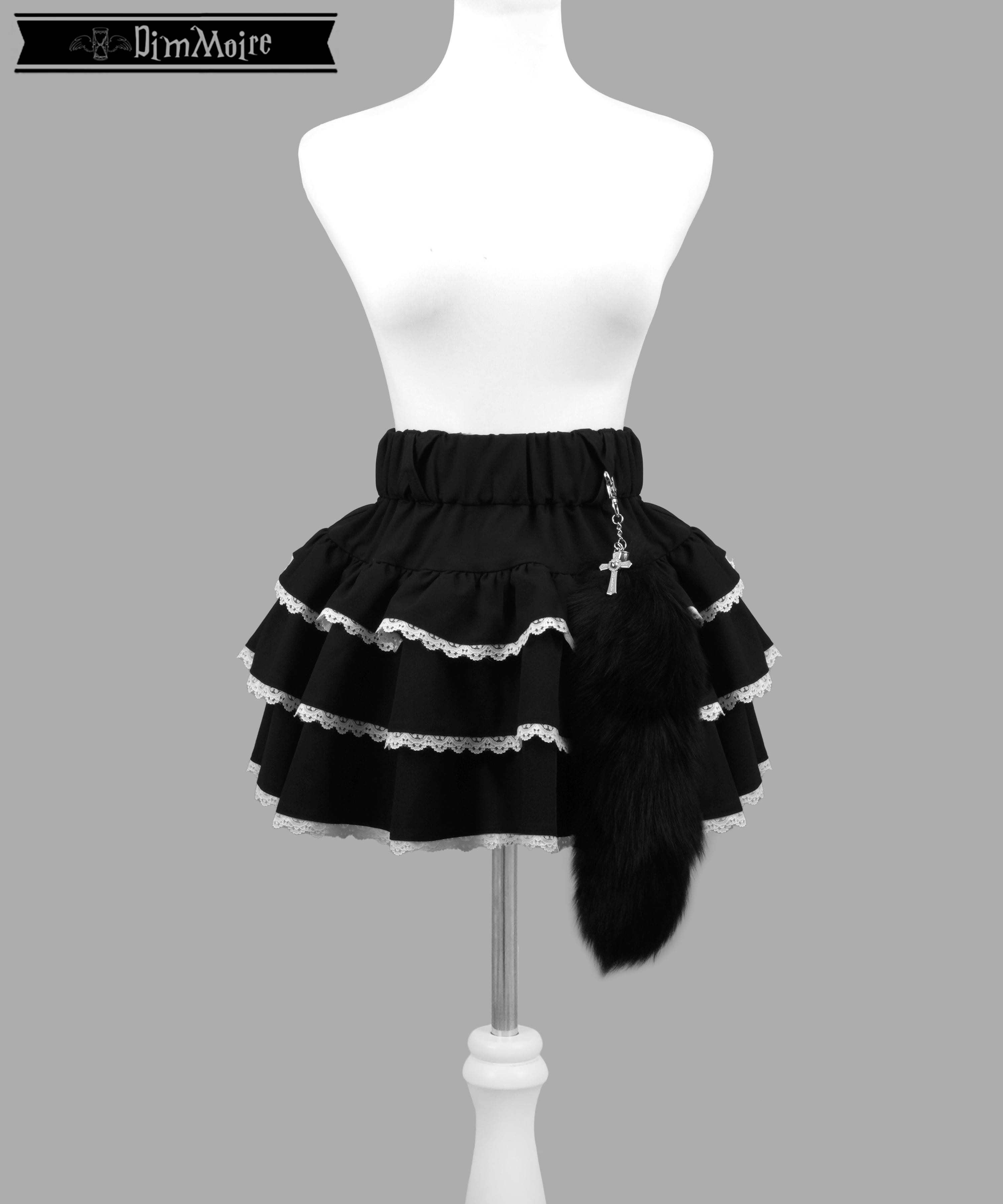 [DimMoire] Frilled Mini Skirt with Charm
