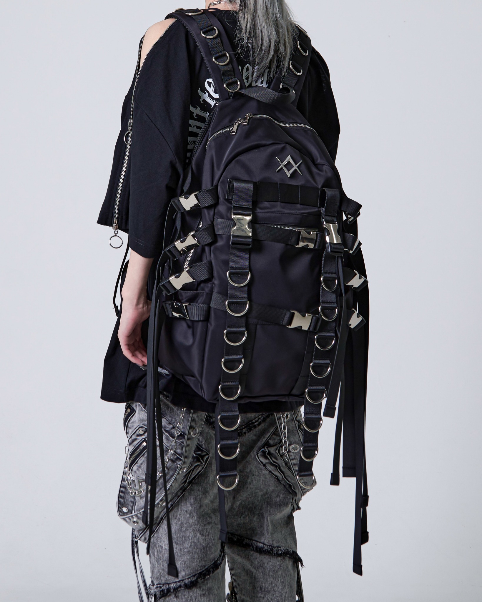 [REFLEM] D-Ring Belt Flap Backpack