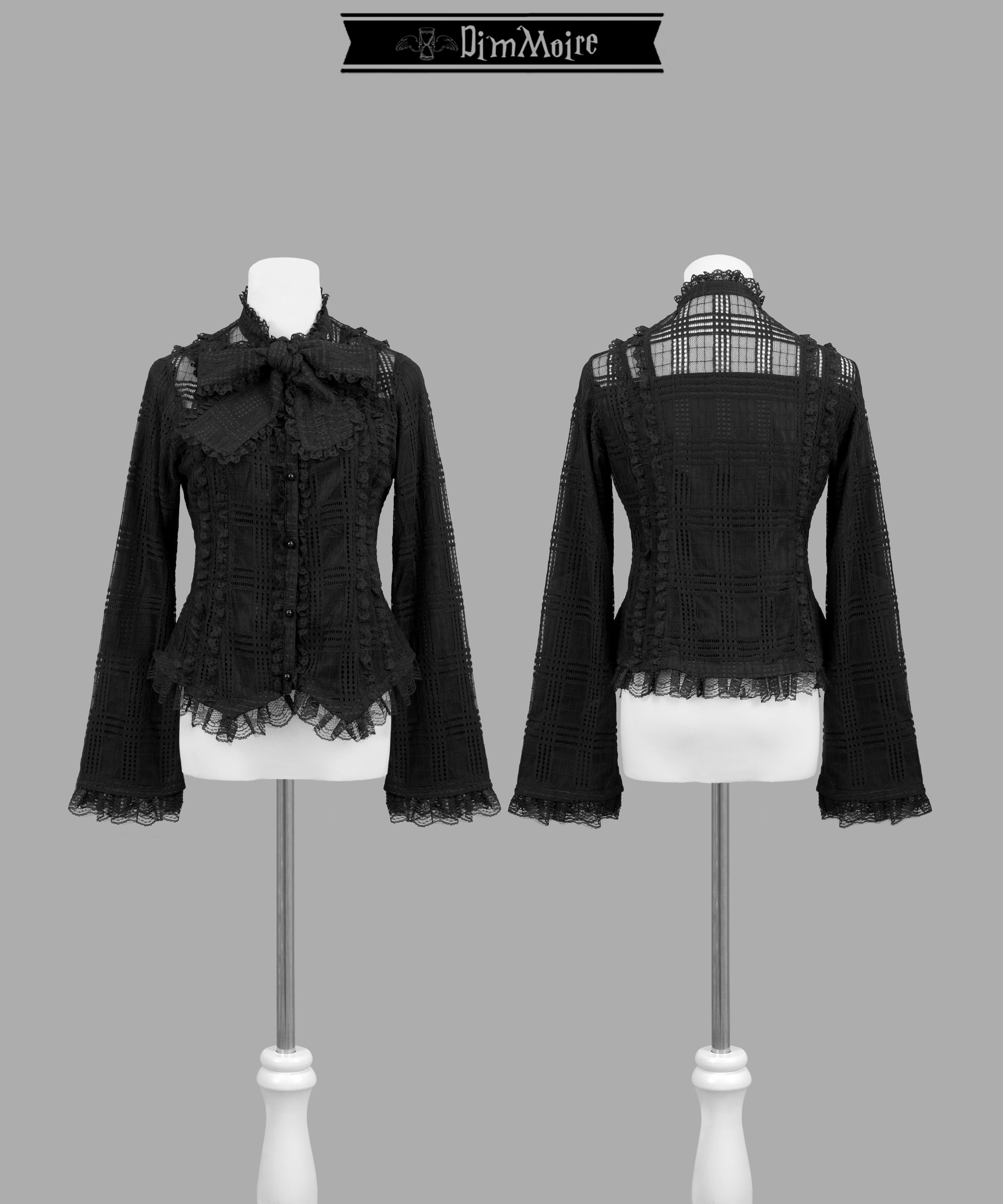 [DimMoire] Wild Rose Blouse with Ribbon