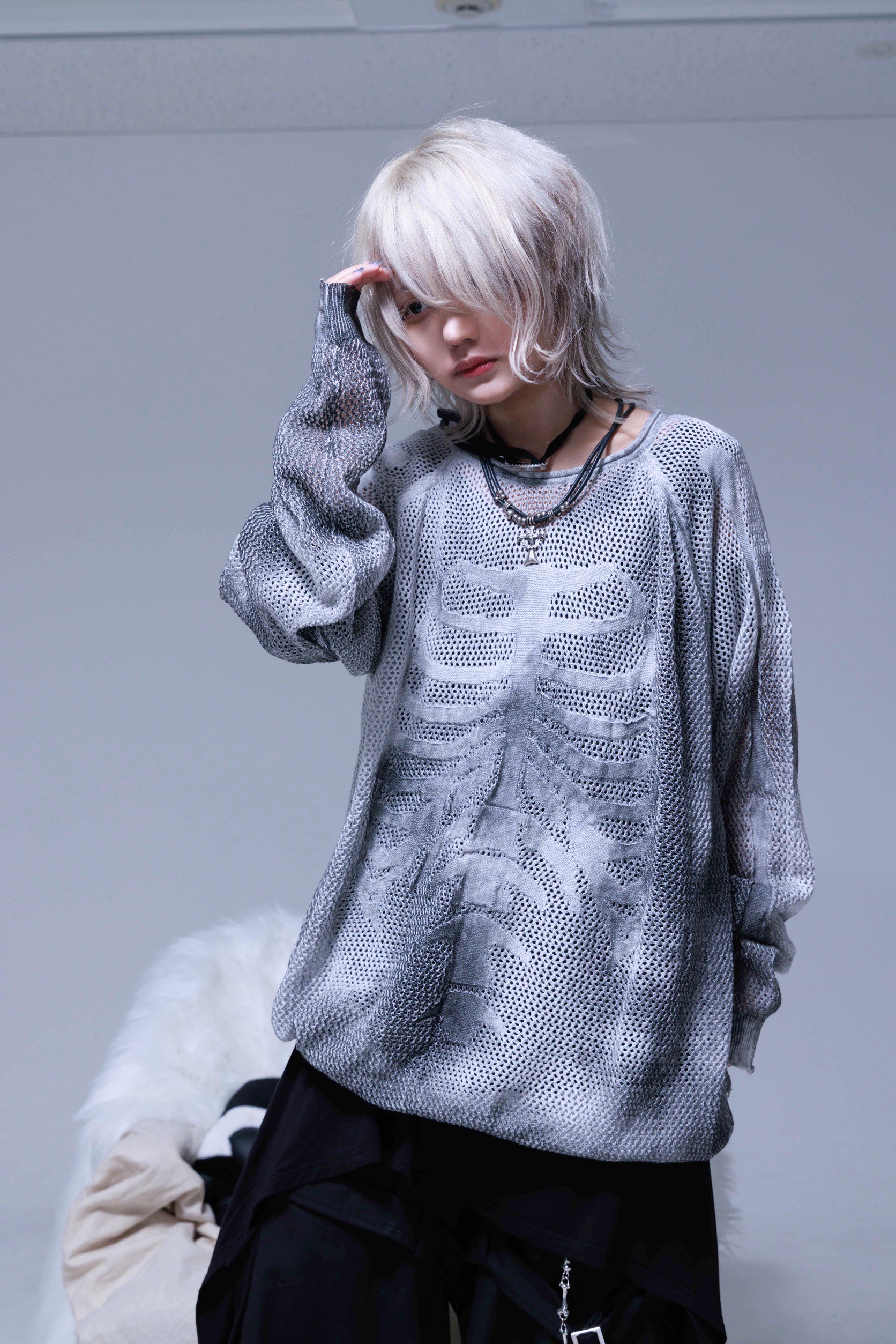 [Gamchu] My Simple Black Ink Knit Sweater