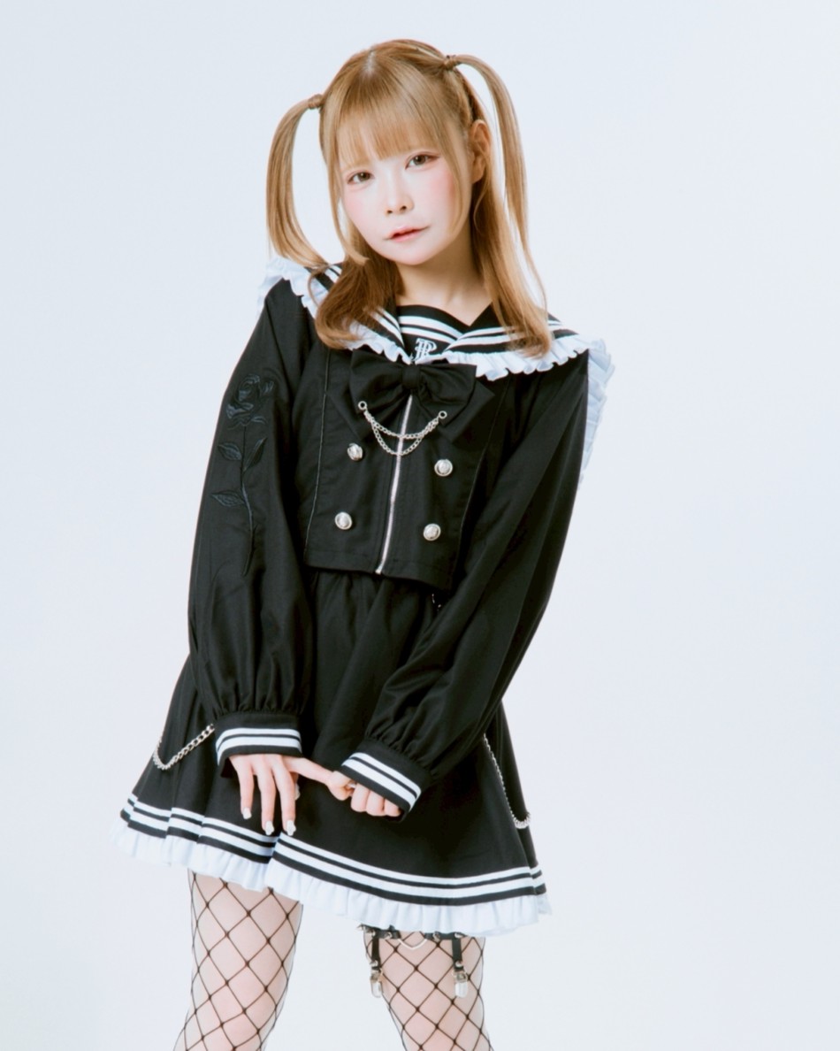 [TRAVAS TOKYO] Frilly Sailor Two-Piece Set