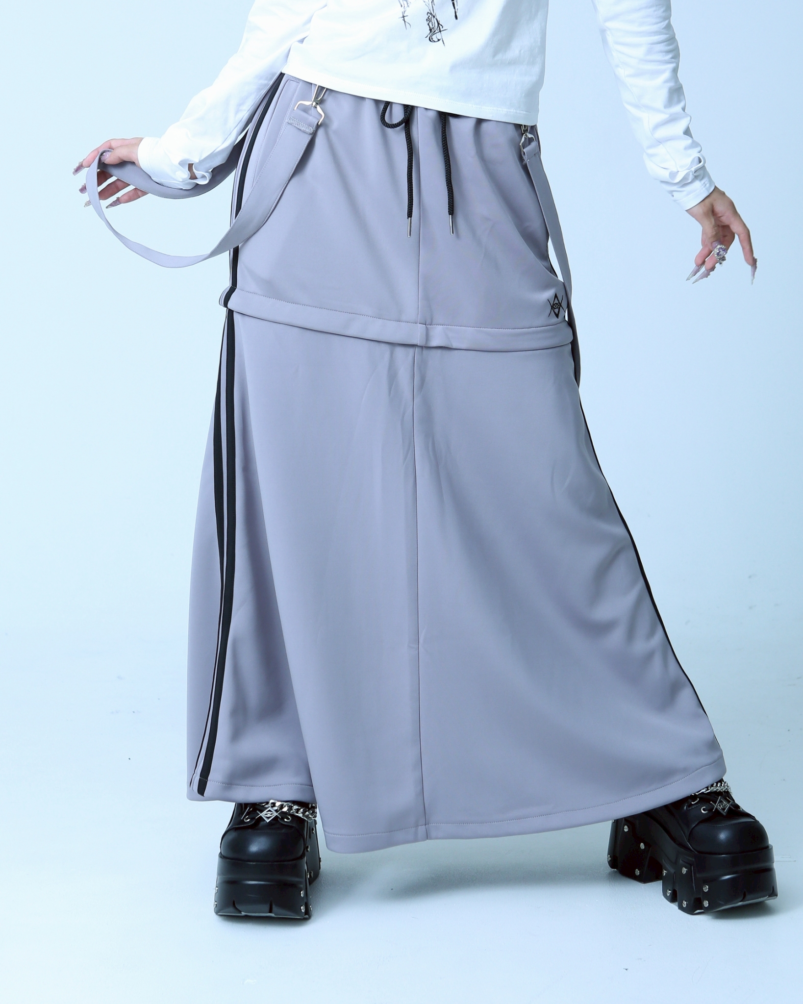 [REFLEM] Convertible Long Jersey Skirt