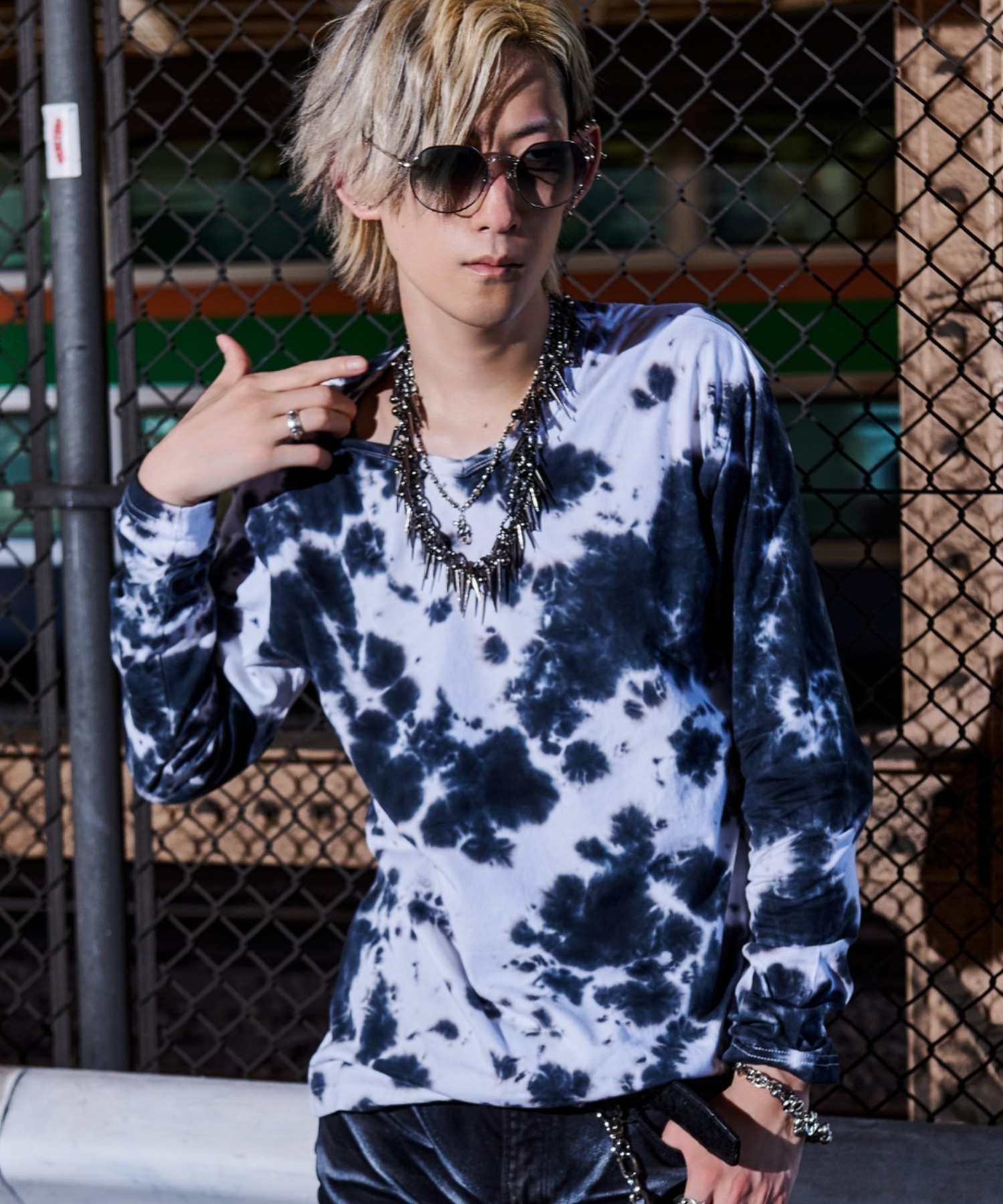 [FUGA] Tie-dye Long-Sleeved Top