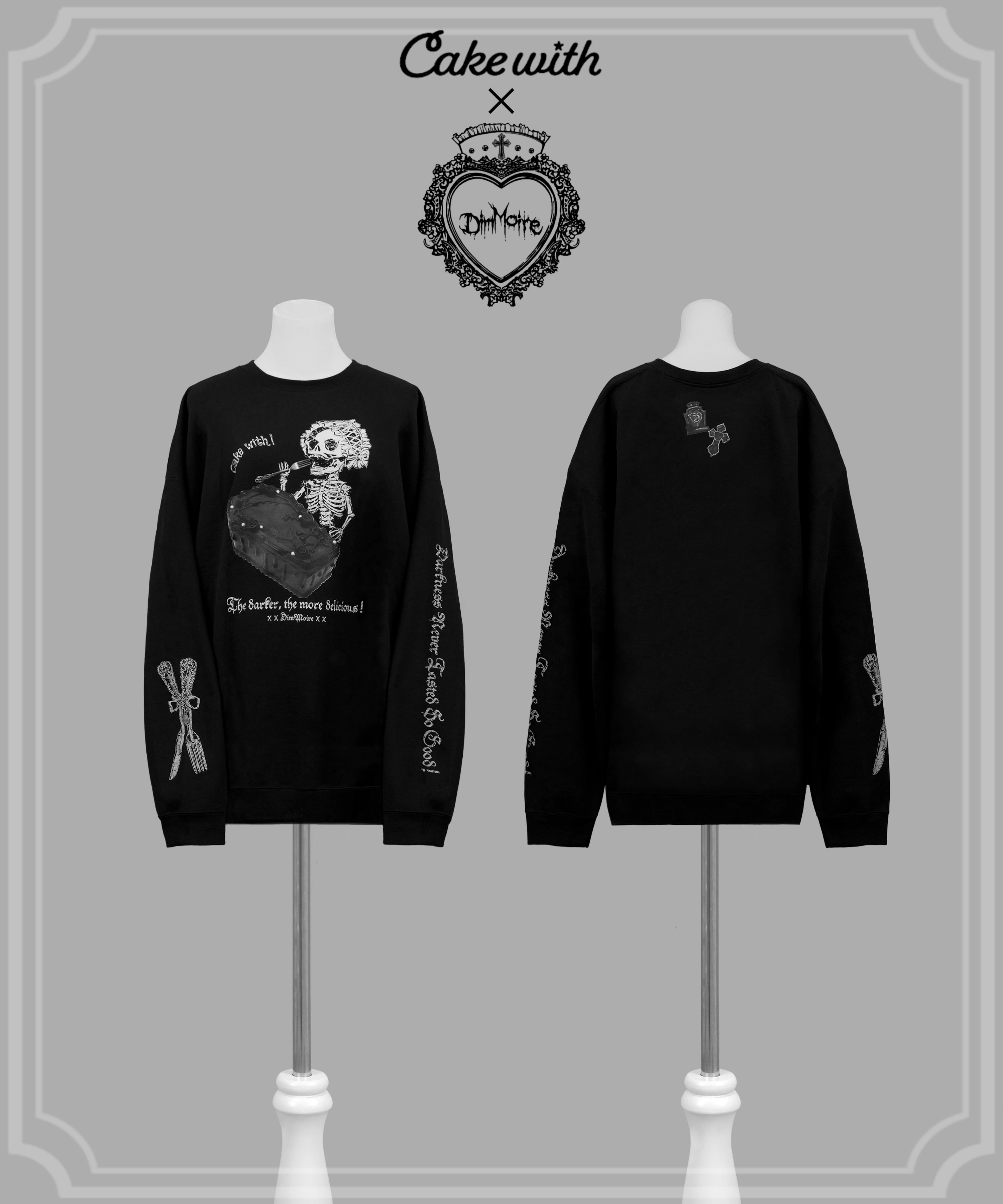 [Cake with×DimMoire] The Coffin Cake Sweatshirt